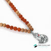 TCC™ Natural Sandalwood & Rudraksha Stainless Steel Shiva Pendant